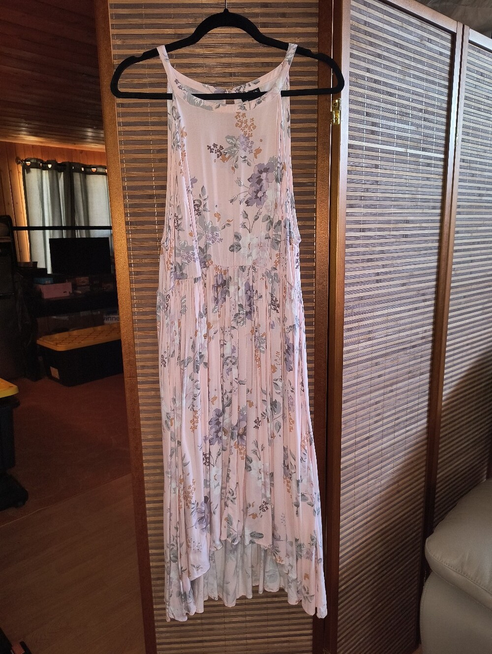 torrid Pale Pink Floral High-Low Maxi Dress
